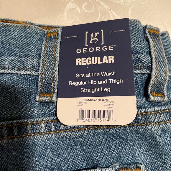 Men's Regular Fit Blue Jeans 35x32 NWT - Picture 4 of 10